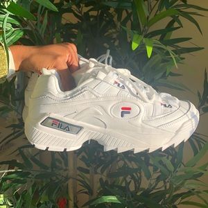 White, Fila Disruptors